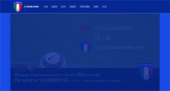 Desktop Screenshot of fcazzurribienne.ch